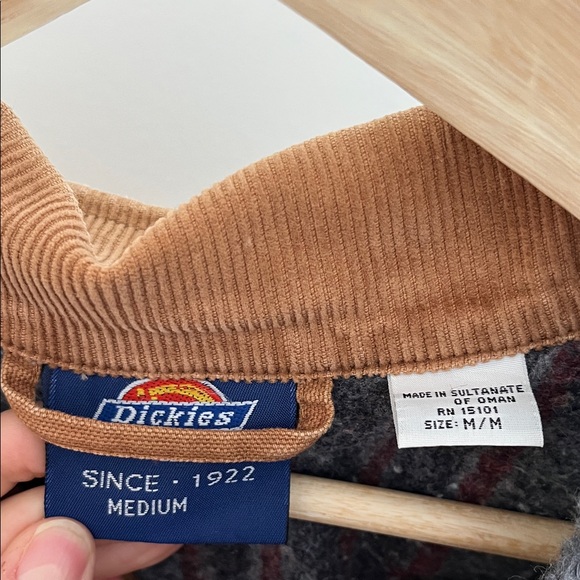 Vintage Dickies Canvas Chore Jacket Coat Mens Medium. Blanket Lined - Picture 2 of 10